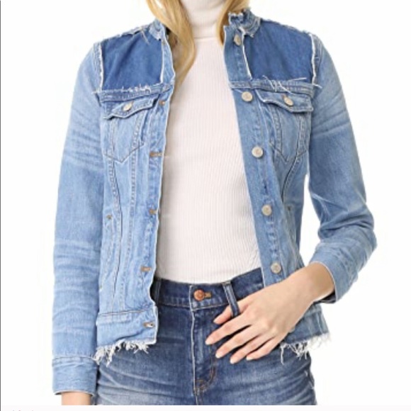 Unique Madewell Distressed Jean Jacket